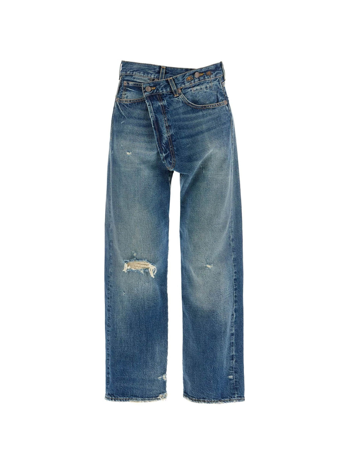 Cotton Crossover Denim Jeans