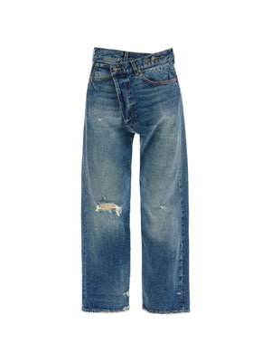 Cotton Crossover Denim Jeans