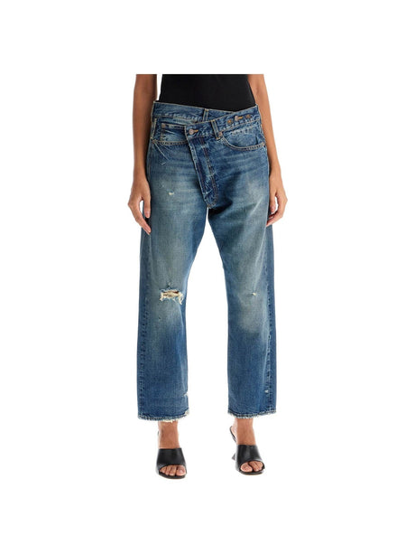 Cotton Crossover Denim Jeans