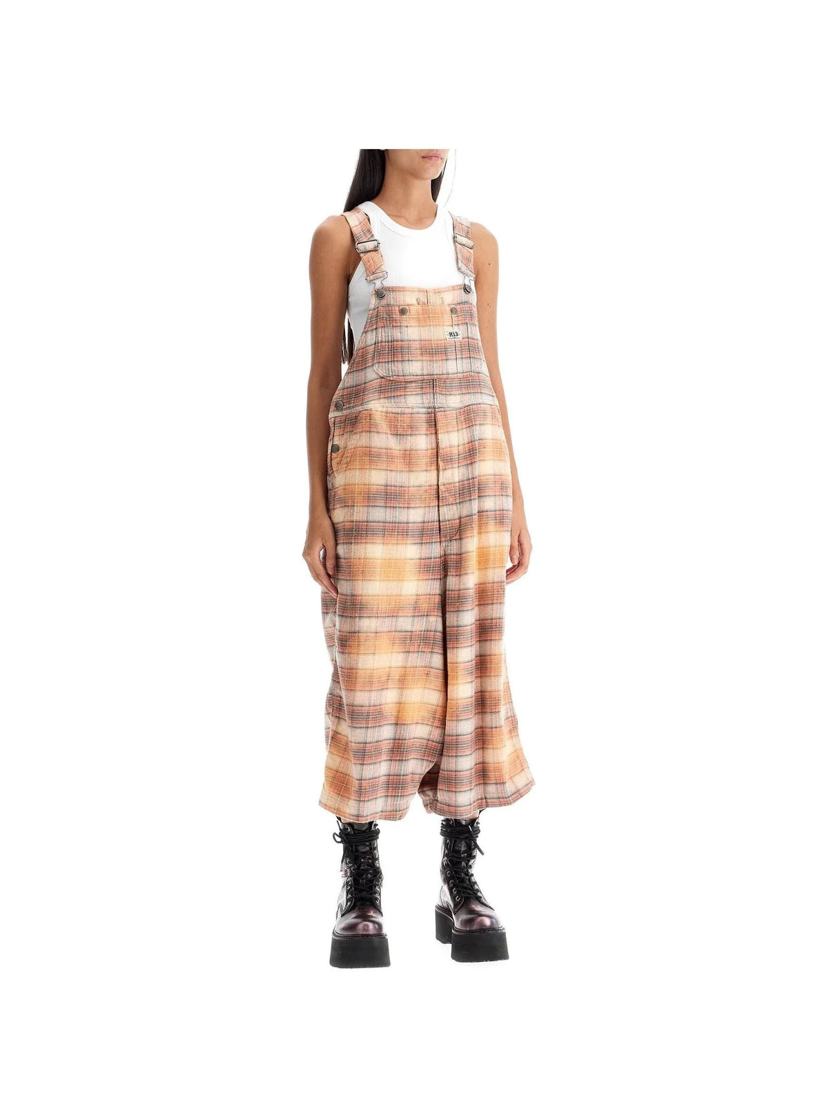 Flannel Cotton Jumbo Overalls