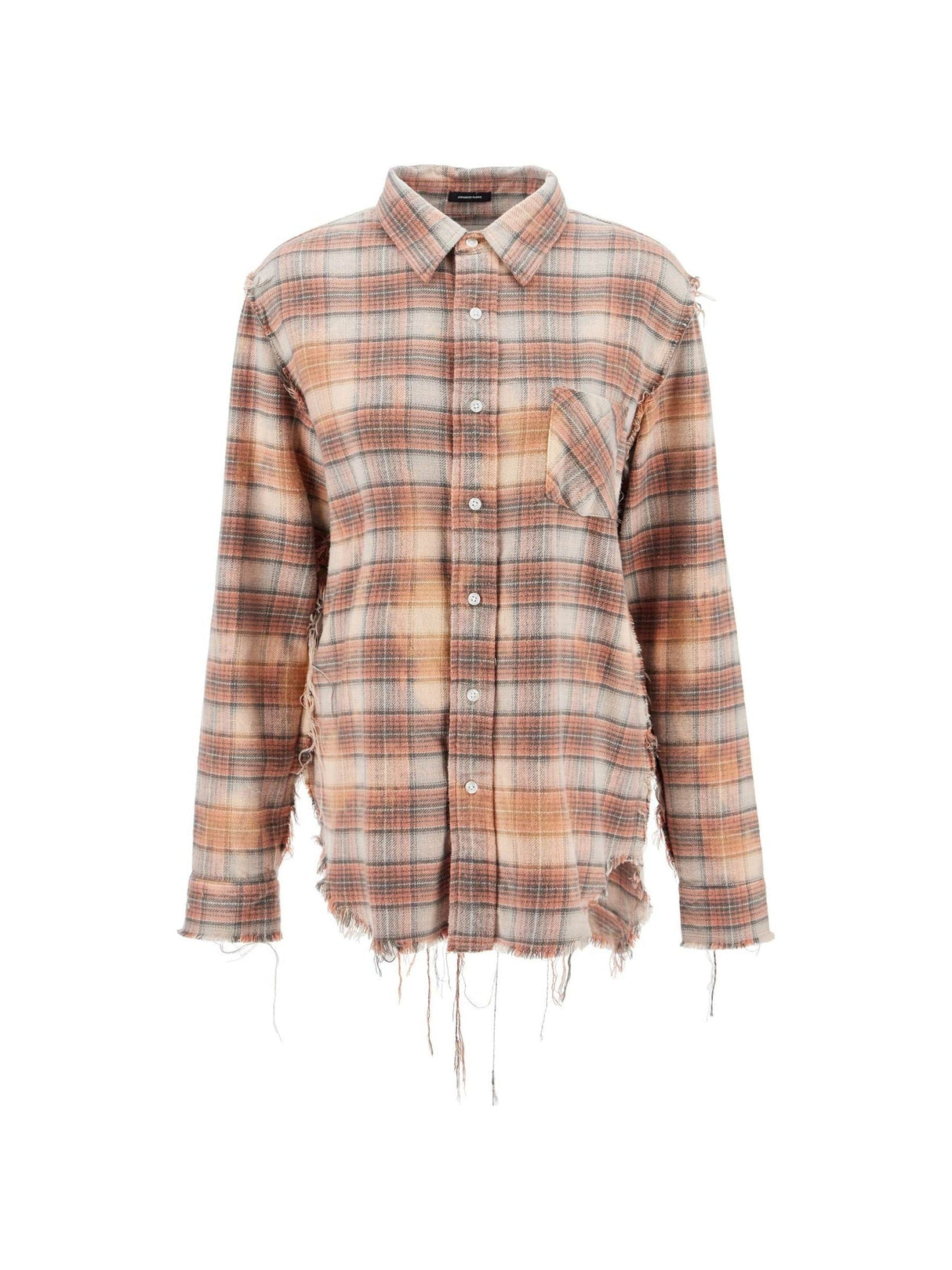 Frayed Flannel Shirt