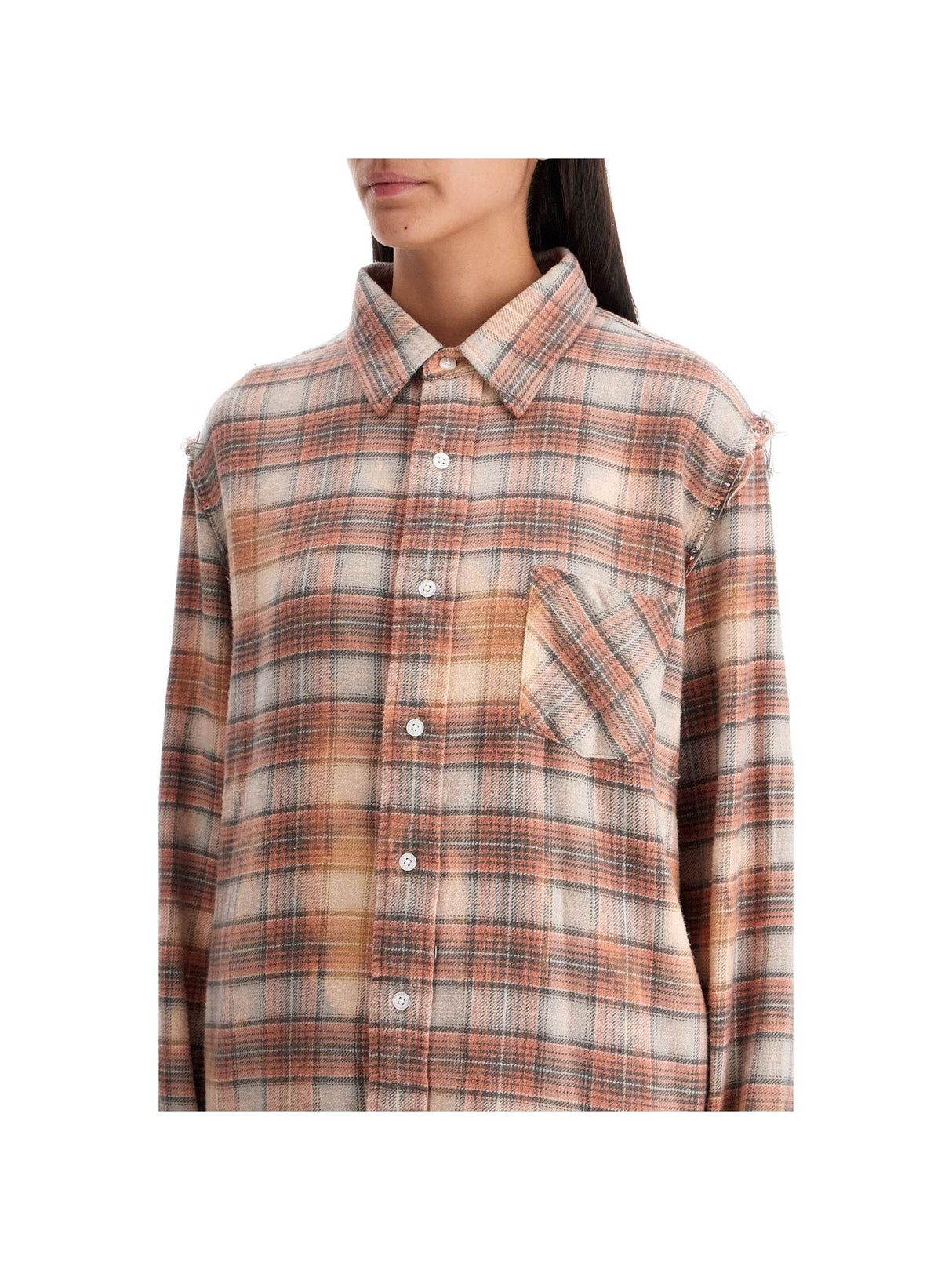 Frayed Flannel Shirt