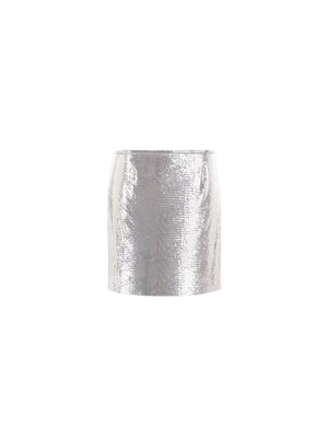 Metal Mesh Miniskirt-RABANNE-JOHN JULIA