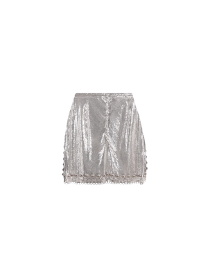 Metal Mesh Miniskirt-RABANNE-JOHN JULIA