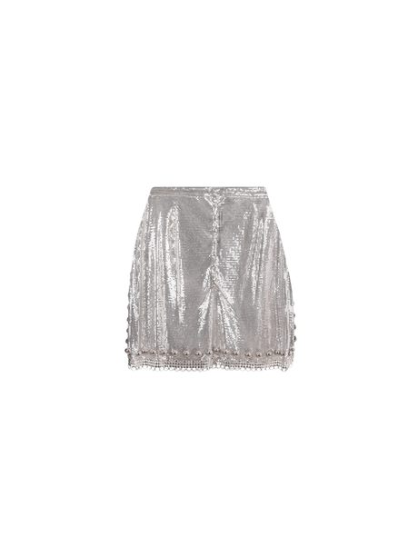 Metal Mesh Miniskirt-RABANNE-JOHN JULIA