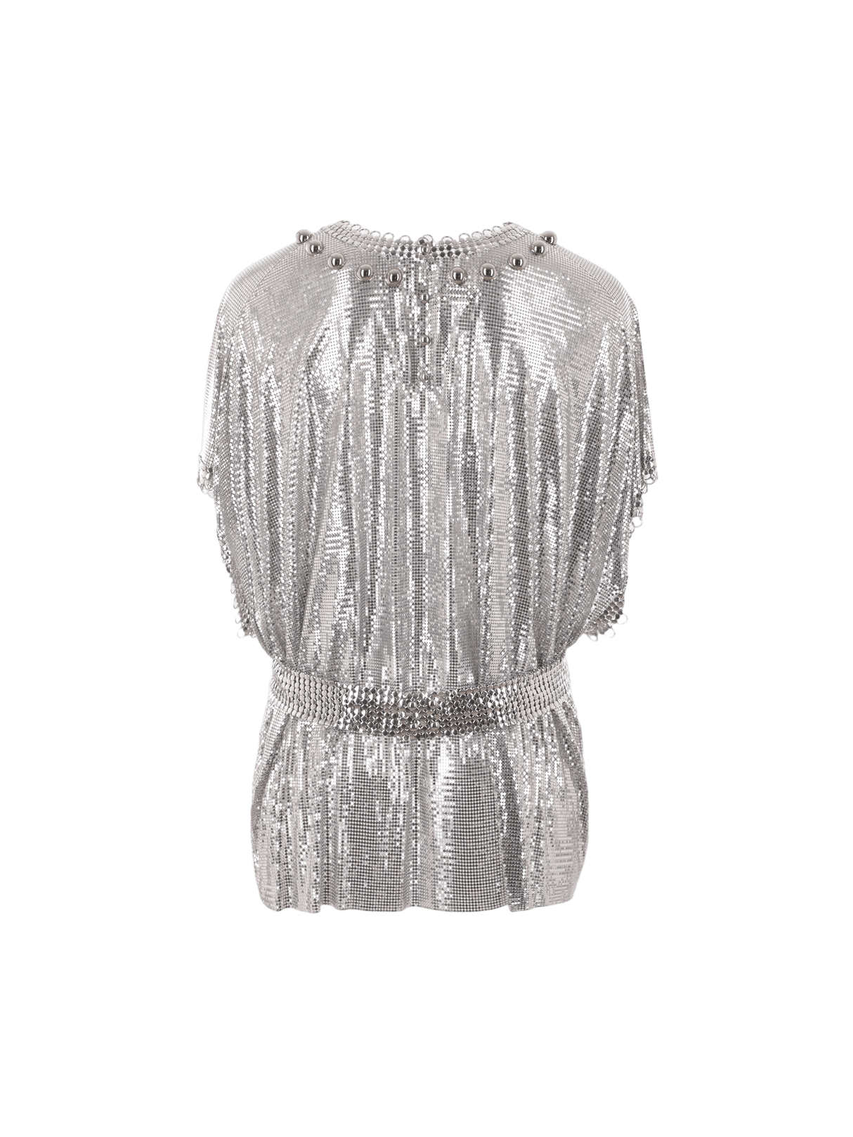 RABANNE-Metal Mesh Top-JOHN JULIA