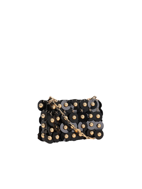 Sequinned Sparkle Nano Shoulder Bag-RABANNE-JOHN JULIA