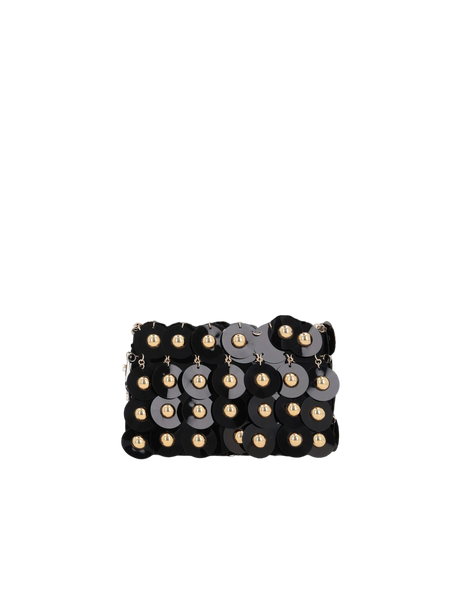 Sequinned Sparkle Nano Shoulder Bag-RABANNE-JOHN JULIA