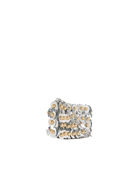 Sparkle Nano Sequinned Shoulder Bag-RABANNE-JOHN JULIA