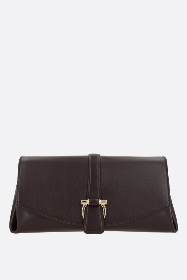 Smooth Leather Medium Shoulder Bag-FERRAGAMO-JOHN JULIA