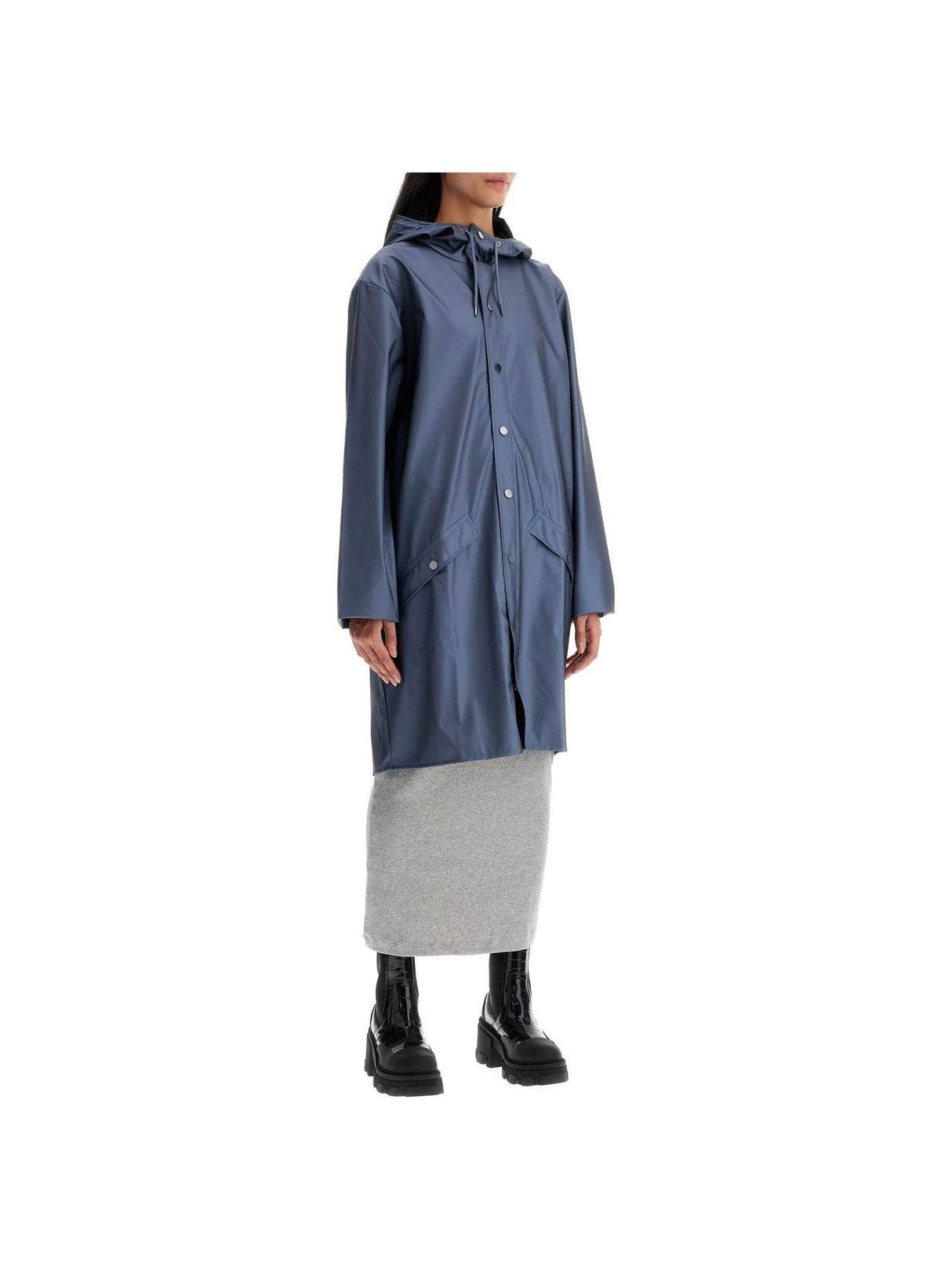 Long Hooded Rain Jacket-Rains-JOHN JULIA