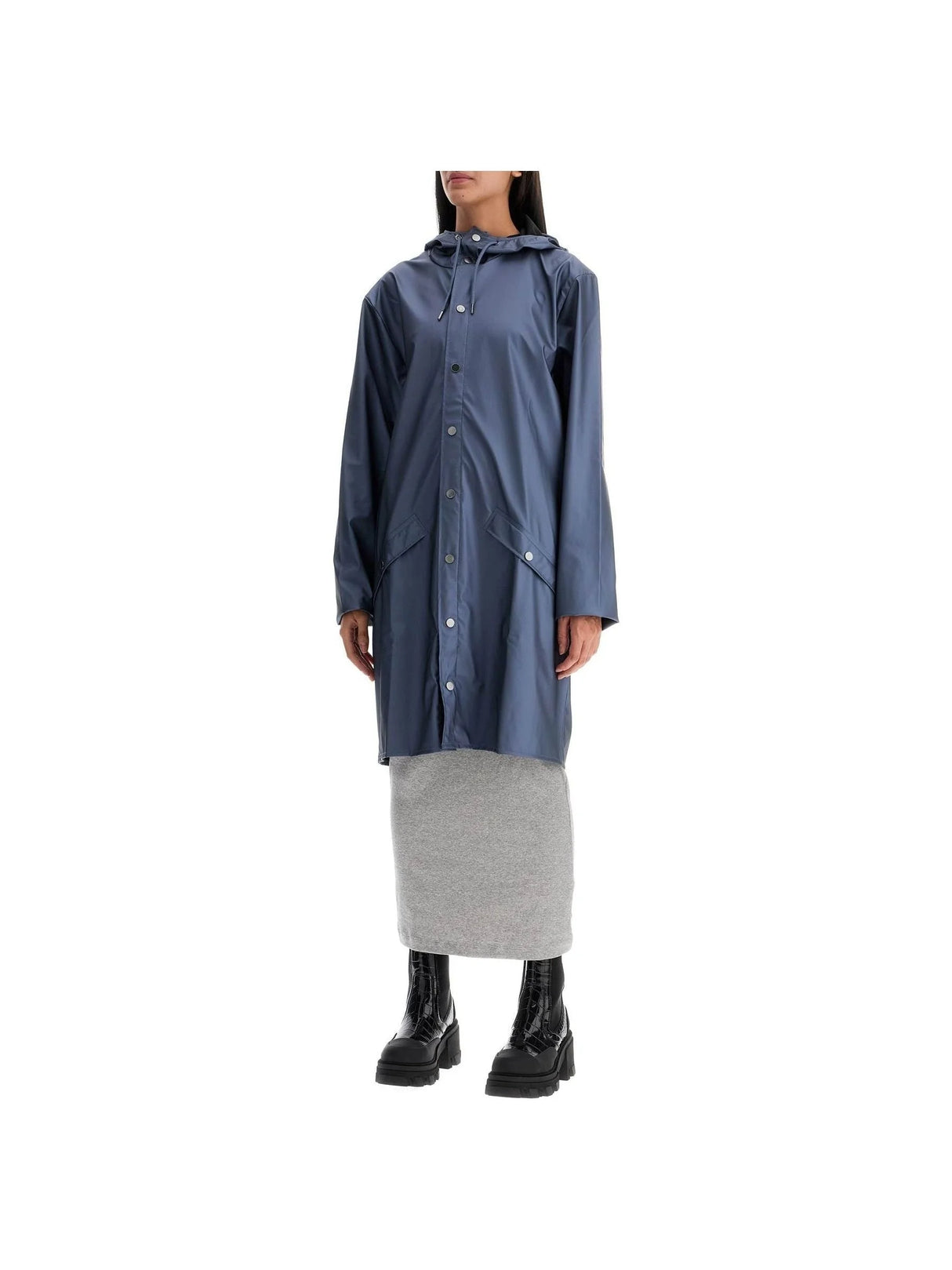 Long Hooded Rain Jacket-Rains-JOHN JULIA