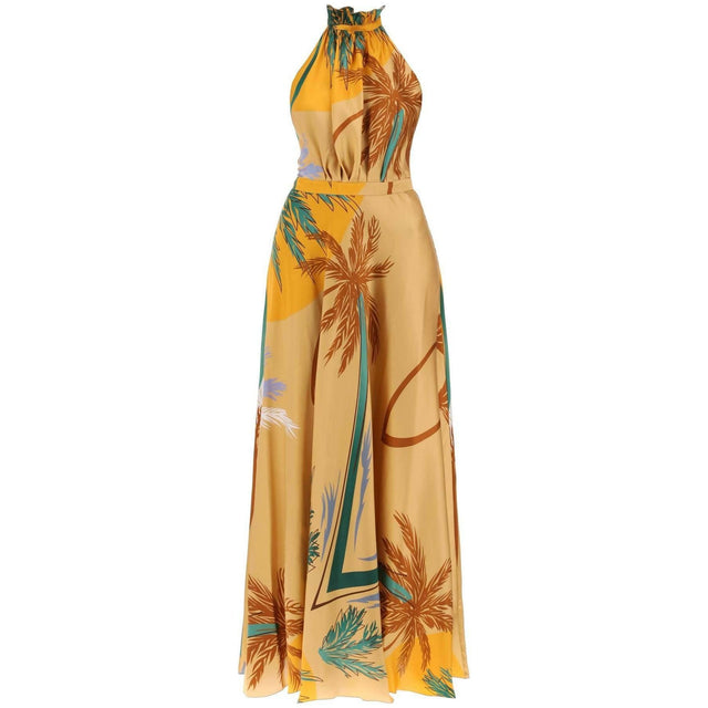 Giovanna Silk Satin Maxi Dress RAQUEL DINIZ JOHN JULIA.