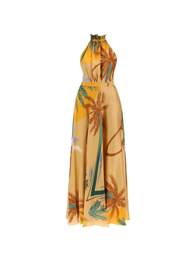 Giovanna Silk Satin Maxi Dress RAQUEL DINIZ JOHN JULIA.