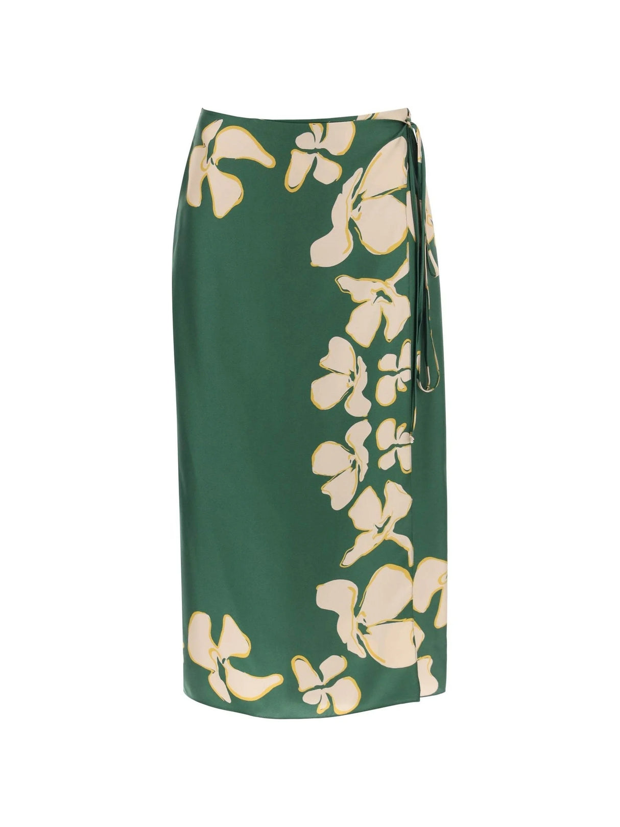 Silk Floral Wrap Skirt - 34 - Women > Clothing > Skirts > Midi