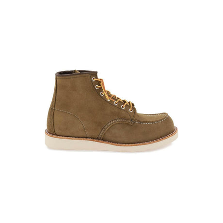 Olive Mohave 8881 6'' Classic Moc Toe Ankle Boots.