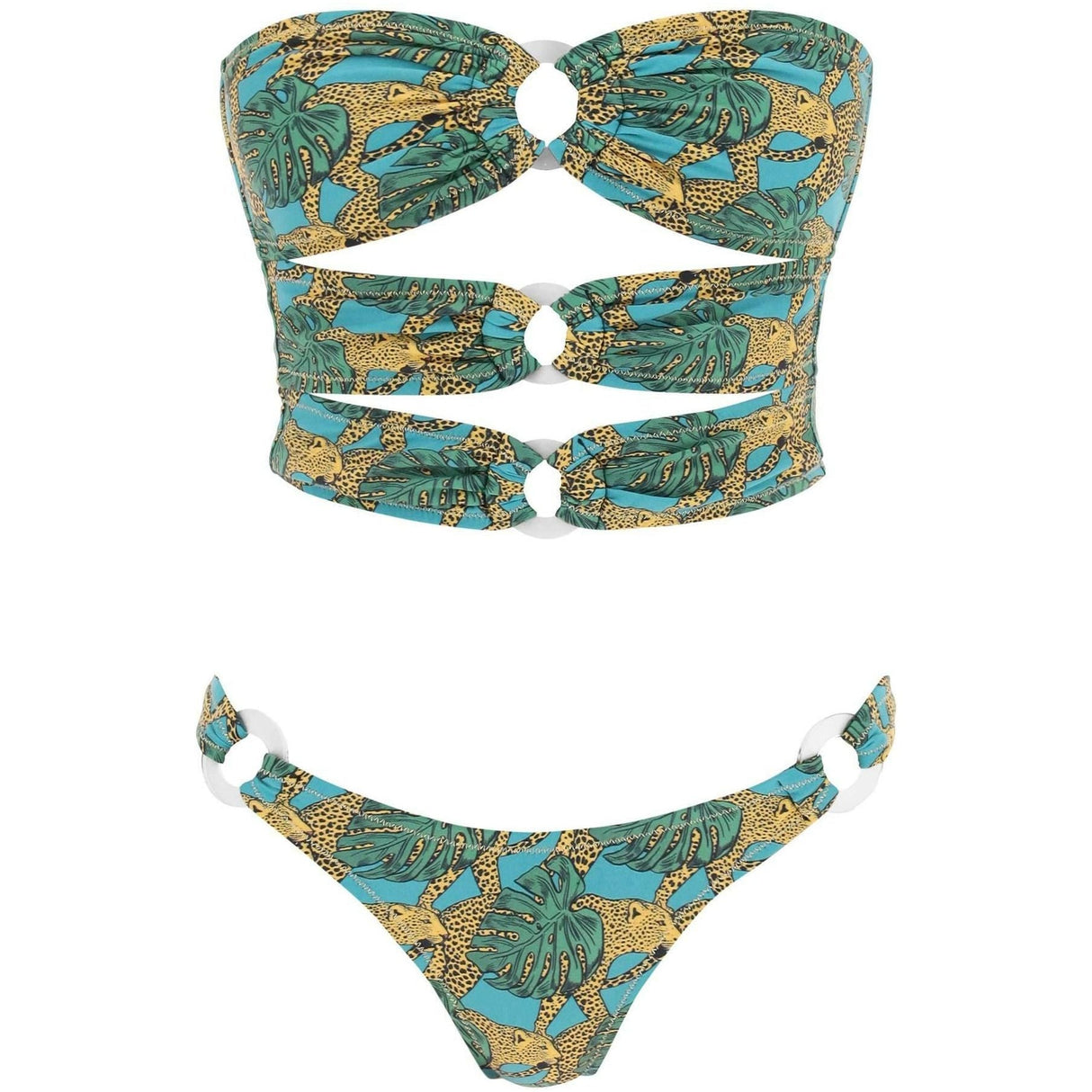 Jungle Fever Green Cage Bikini Set REINA OLGA JOHN JULIA.