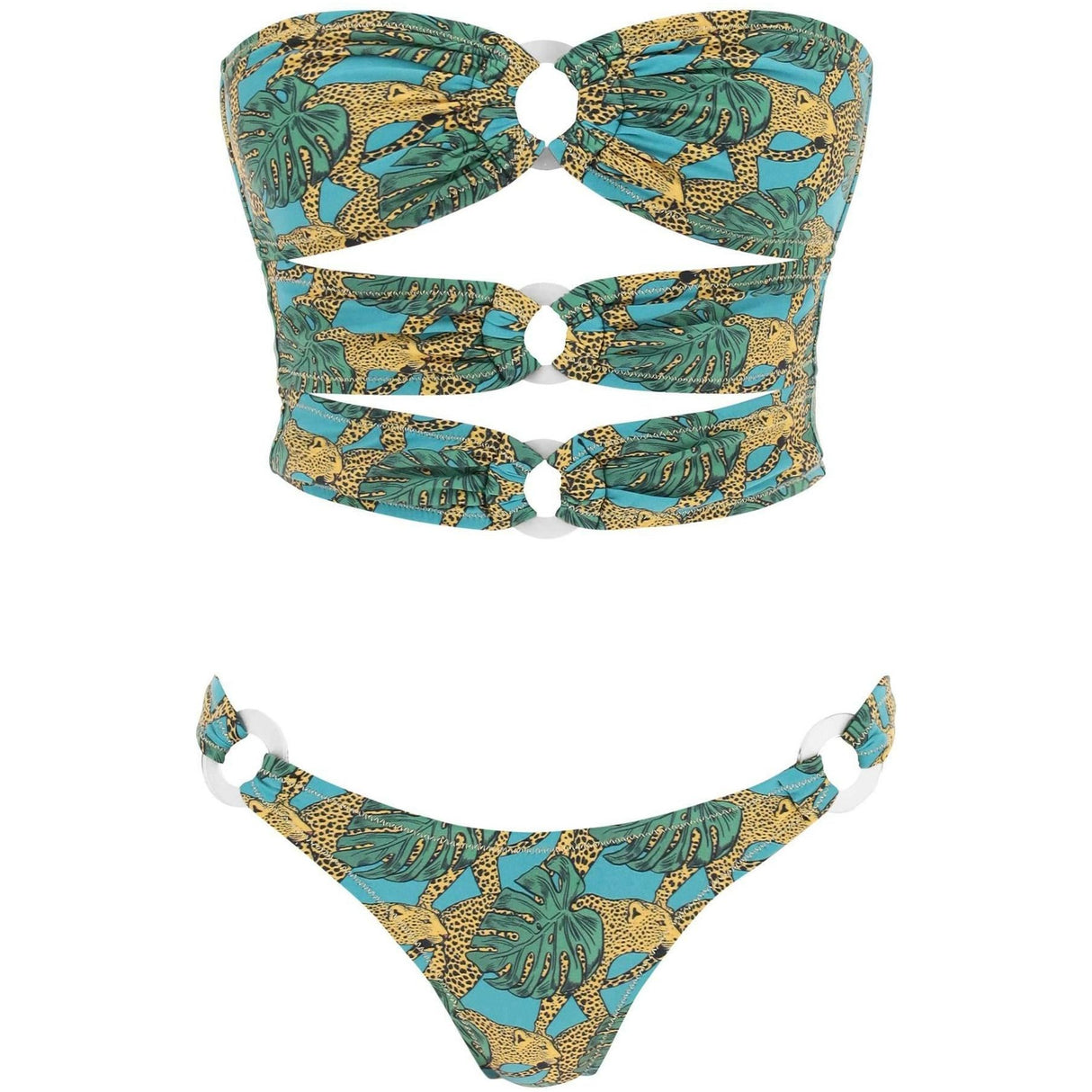 Jungle Fever Green Cage Bikini Set REINA OLGA JOHN JULIA.