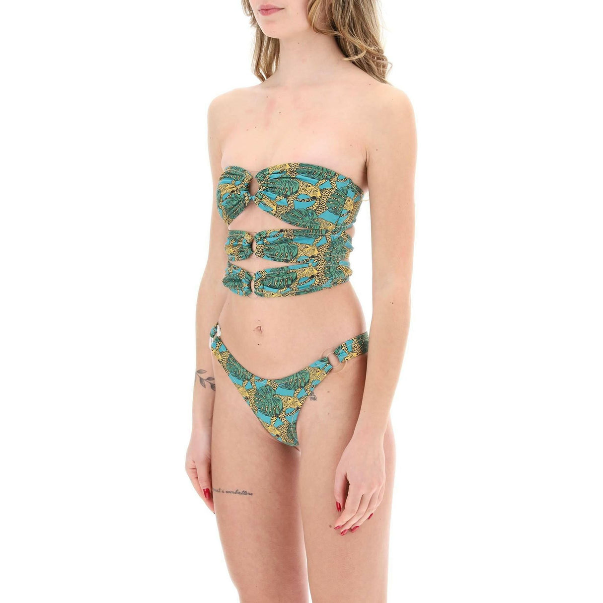 Jungle Fever Green Cage Bikini Set REINA OLGA JOHN JULIA.