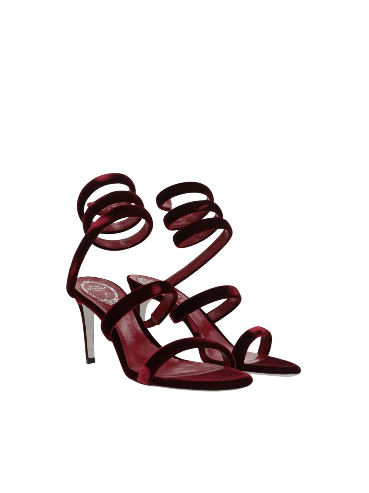 Cleo Velvet Sandals-RENÉ CAOVILLA-JOHN JULIA