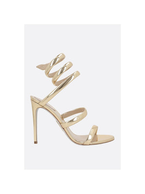 Laminated Leather Cleo Sandals-RENÉ CAOVILLA-JOHN JULIA