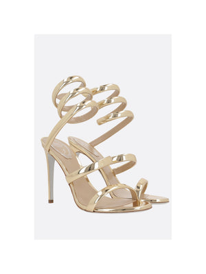 Laminated Leather Cleo Sandals-RENÉ CAOVILLA-JOHN JULIA