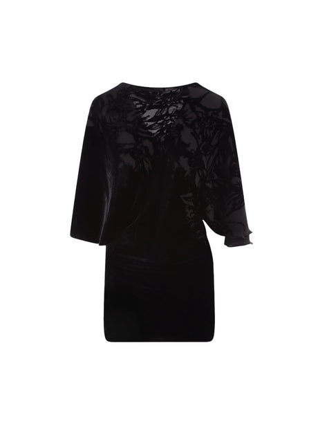 The Wek Dévoré Velvet Minidress-Rev-JOHN JULIA