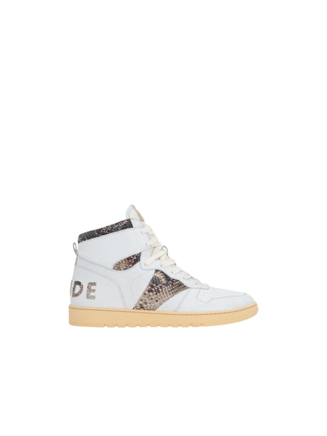 Rhecess Smooth Leather High-top Sneakers-RHUDE-JOHN JULIA