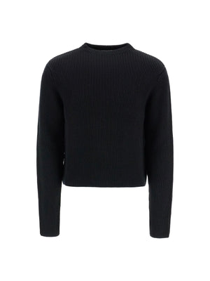 Ribbed Wool Pullover Sweater