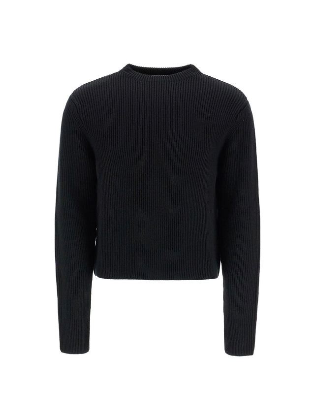 Ribbed Wool Pullover Sweater