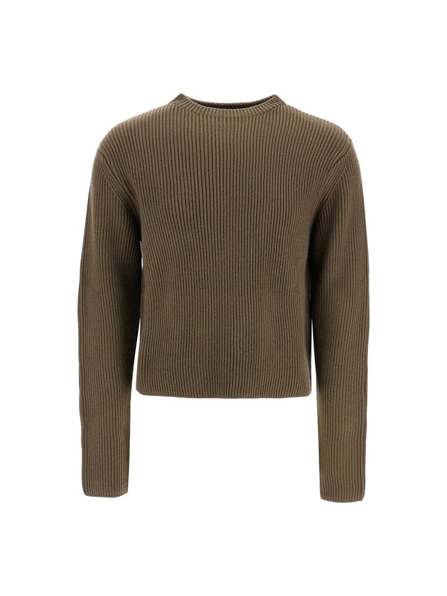 Ribbed Wool Pullover Sweater