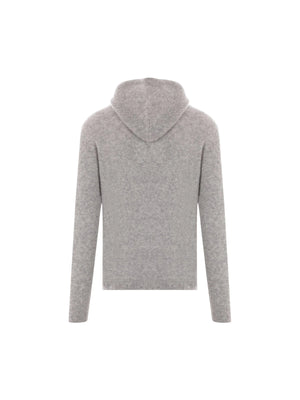 Cashmere and Silk Hooded Sweater-ROBERTO COLLINA-JOHN JULIA