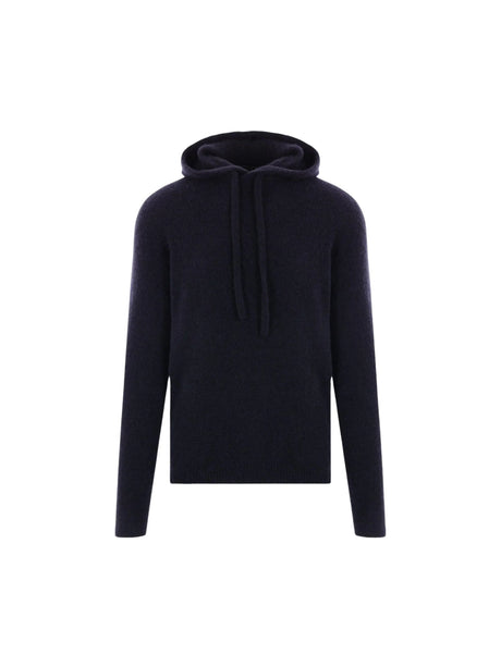 Cashmere and Silk Hooded Sweater-ROBERTO COLLINA-JOHN JULIA