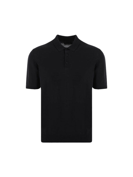 Cotton Knit Polo Shirt-ROBERTO COLLINA-JOHN JULIA