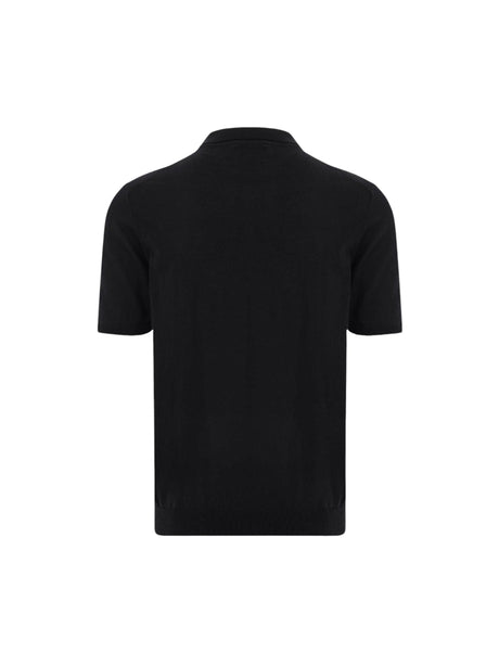 Cotton Knit Polo Shirt-ROBERTO COLLINA-JOHN JULIA