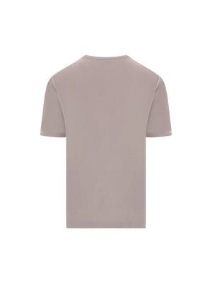 ROBERTO COLLINA-Cotton Knit T-shirt-JOHN JULIA