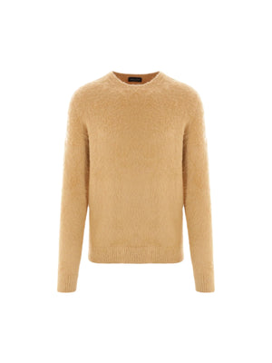 Frosted Cotton Blend Sweater-ROBERTO COLLINA-JOHN JULIA