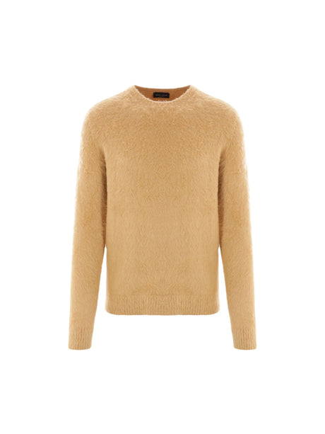 Frosted Cotton Blend Sweater-ROBERTO COLLINA-JOHN JULIA