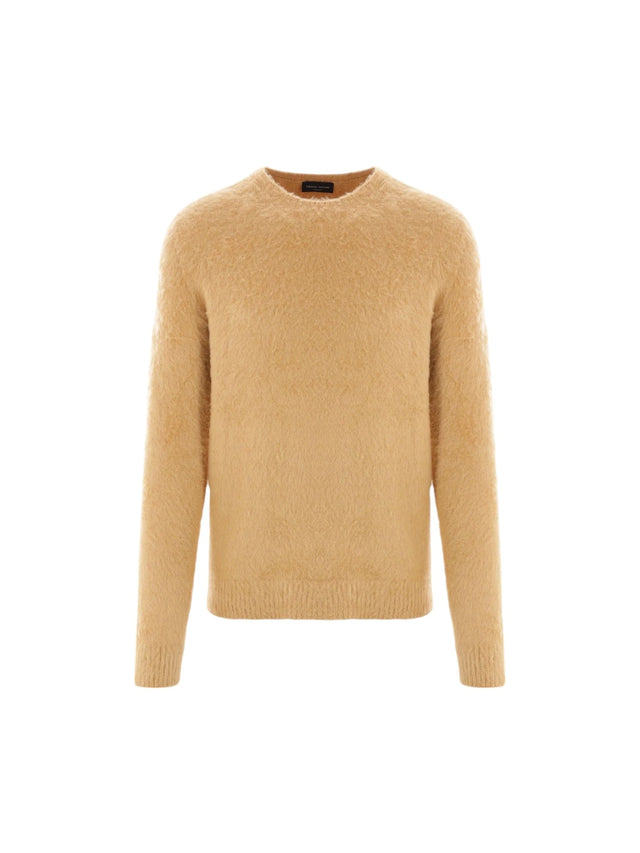 Frosted Cotton Blend Sweater-ROBERTO COLLINA-JOHN JULIA