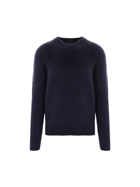 Frosted Cotton Blend Sweater-ROBERTO COLLINA-JOHN JULIA