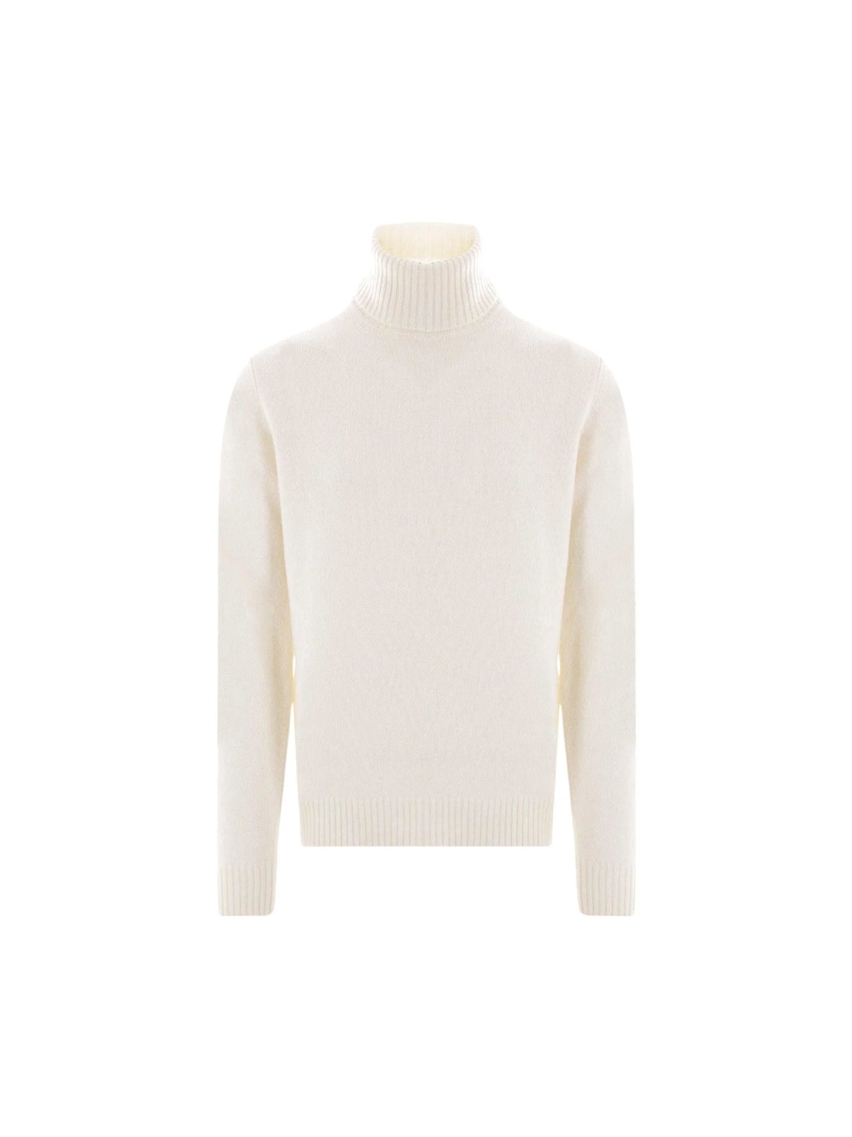 Turtleneck Wool Cashmere Sweater-Roberto Collina-JOHN JULIA