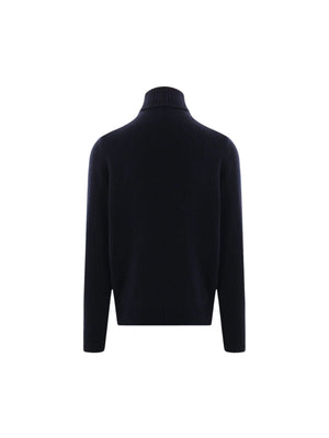 Turtleneck Wool Cashmere Sweater-Roberto Collina-JOHN JULIA