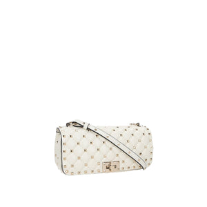 Rockstud Spike Quilted Leather Shoulder Bag-VALENTINO GARAVANI-JOHN JULIA