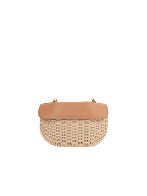 Eloise Willow and Leather Crossbody Bag-RODO-JOHN JULIA