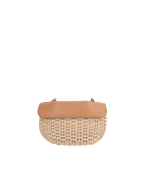 Eloise Willow and Leather Crossbody Bag-RODO-JOHN JULIA