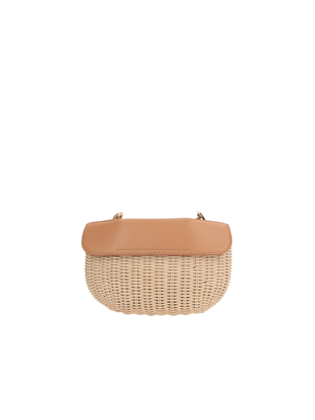 Eloise Willow and Leather Crossbody Bag-RODO-JOHN JULIA