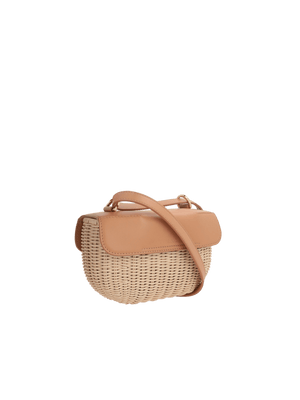 Eloise Willow and Leather Crossbody Bag-RODO-JOHN JULIA