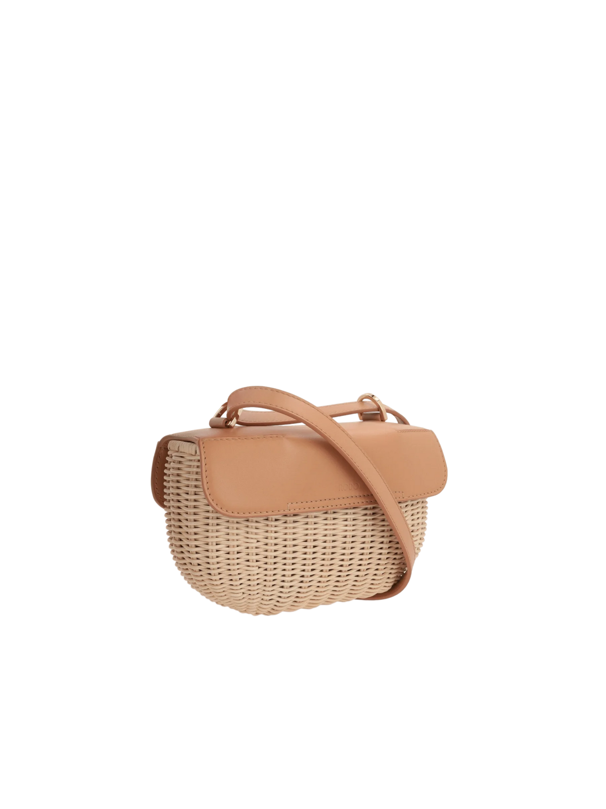 Eloise Willow and Leather Crossbody Bag-RODO-JOHN JULIA