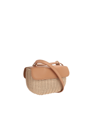 Eloise Willow and Leather Crossbody Bag-RODO-JOHN JULIA