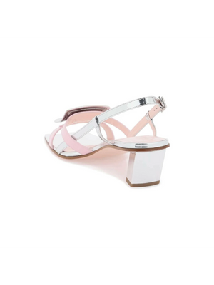 Belle Vivier Metal Buckle Patent Leather Sandals ROGER VIVIER JOHN JULIA.